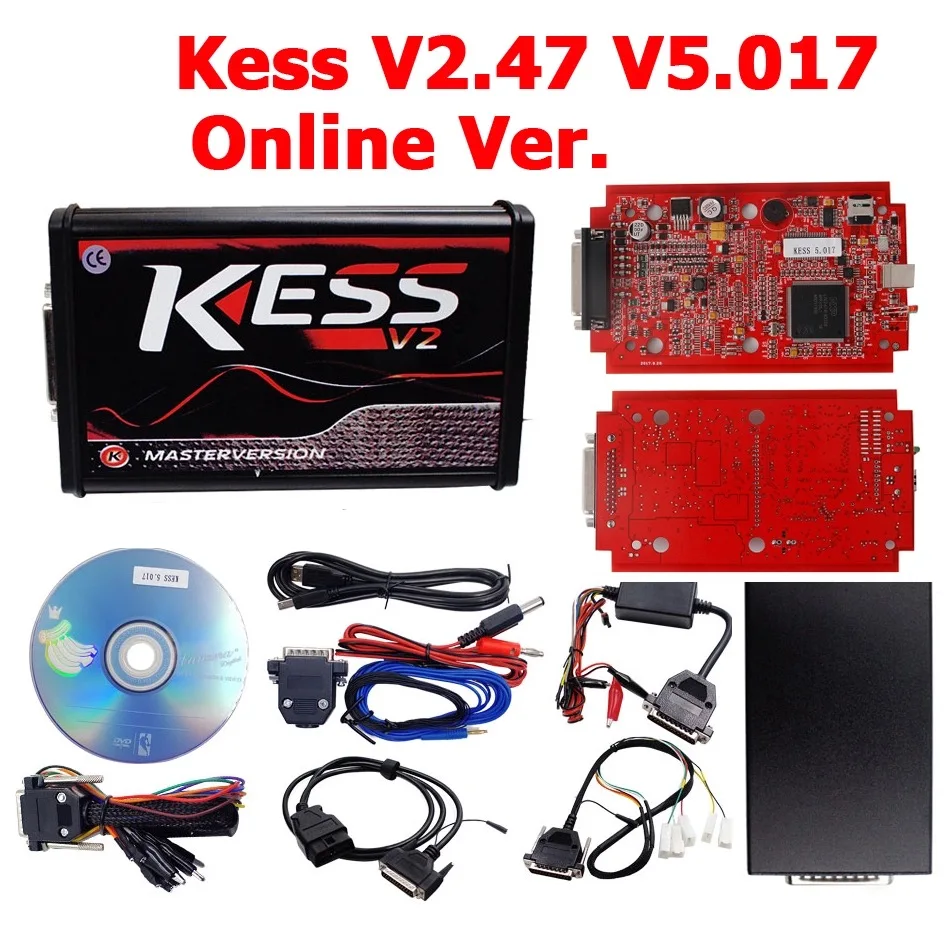 KESS полный ЭБУ OBD2 менеджер Тюнинг Комплект Авто Грузовик программист красный PCB V2 мастер ЭБУ обновление программист