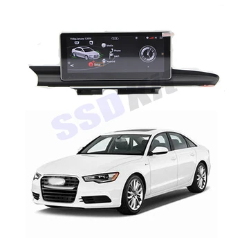 شراء سيارة أندرويد الإنترنت الوسائط المتعددة نافي لأودي A6 S6 RS6 C7 4G TFSI TDi MMi نظام تحديد المواقع الصوت ستيريو كاربلاي 360 الطيور عرض الملاحة