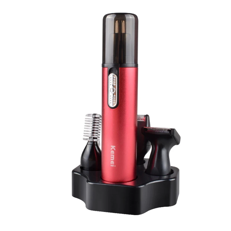 

Km-6620 Four-in-One Multi-functional Electric Nose Hair Trimmer Shaver Repair Sideburn Eyebrow Knife