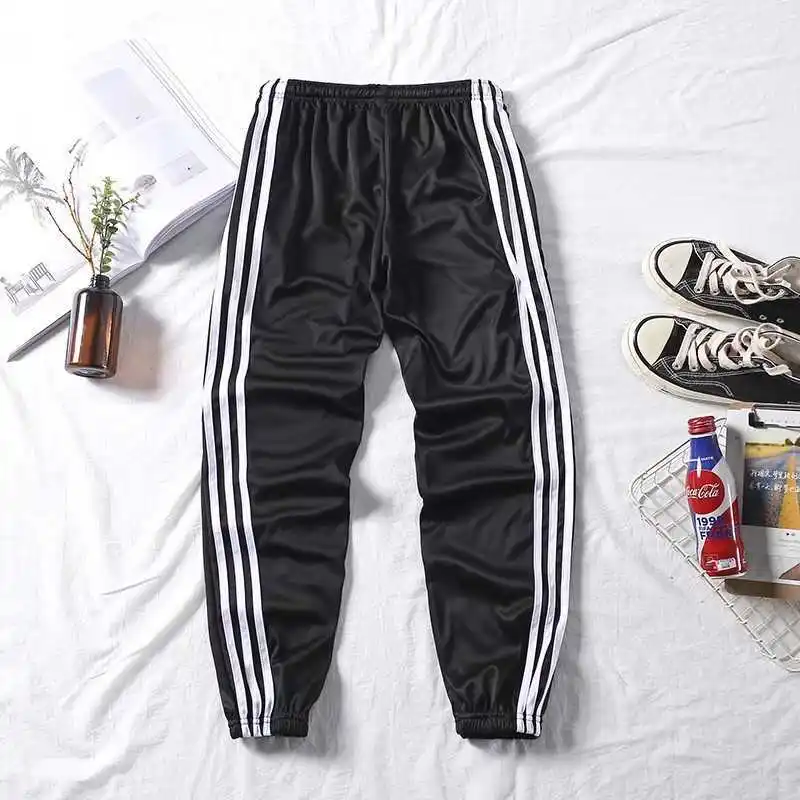 

Spring New Style Athletic Pants Men's Loose And Plus-sized Straight-Cut Autumn Cotton Long Pants Summer Thin Section Closing Cas