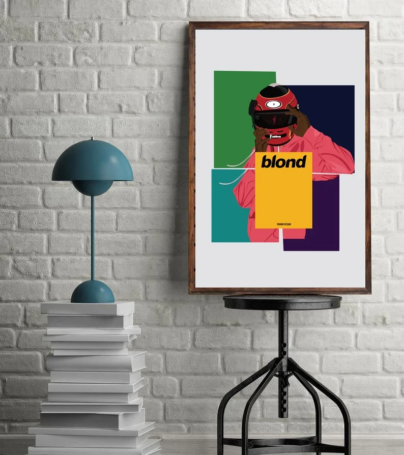 ##BUY New Frank Ocean Hot Blonde Music Cover R amp;B Hip Hop Art silk poster painting Poster Wall Decor