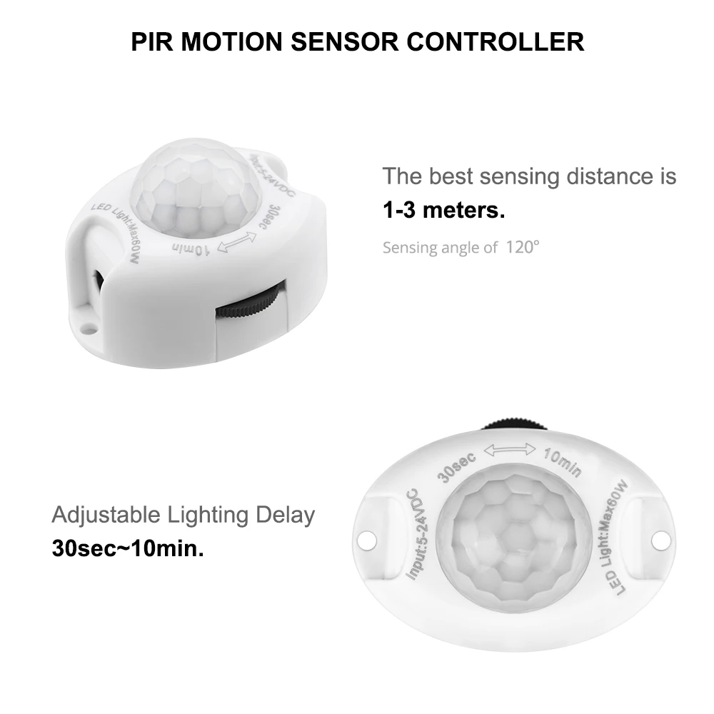 Светодиодная ленсветильник с датчиком движения 1 2 м 12 В|warm white|strip sensorled strip sensor |