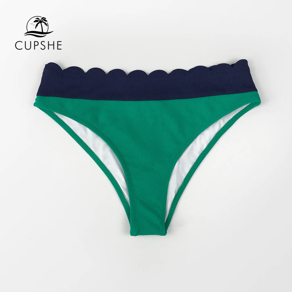 CUPSHE Green Low waist Bikini Bottom Women Sexy Single Panties Bikini