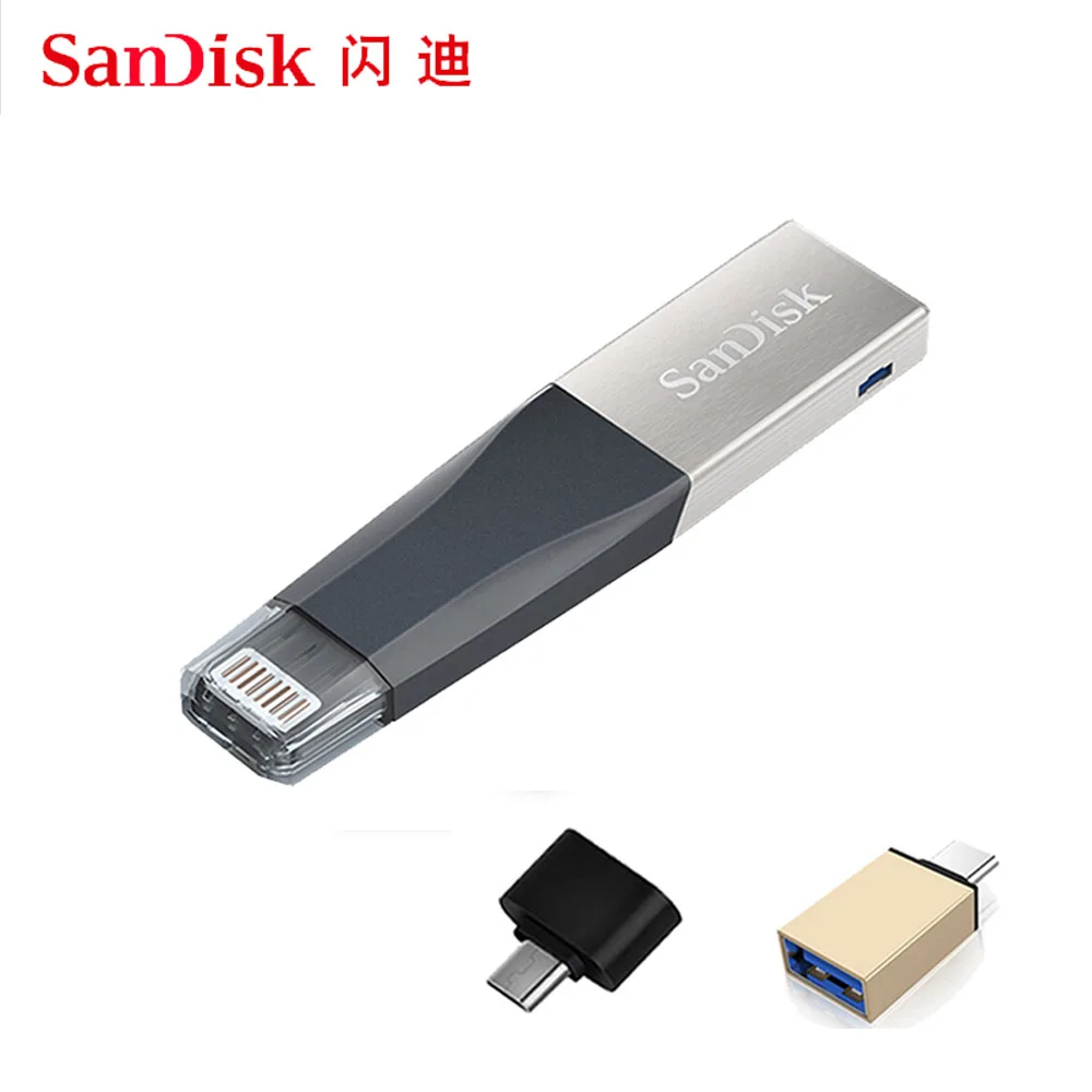 USB флеш накопитель Sandisk ixpand OTG объемом 64 128 ГБ 256 32 3 0 Гб|USB флэш-накопители| |