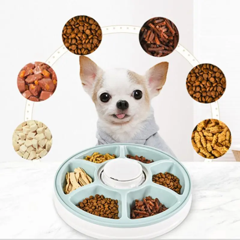 

Automatic Pet Feeders 6-Meal Dog and Cat Programmable Animal Food Bowl Digital