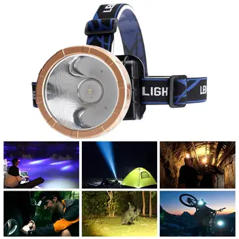 

LED Headlamp Rechargeable Two Lighting Modes High Brightness Adjustable Headlamp for Fishing Camping Outdoor Activities