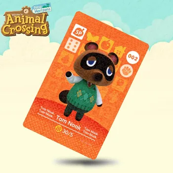 

002 Tom Nook (ACHHD) Animal Crossing Card Amiibo Cards Work for Switch NS 3DS Games