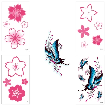 

Temporary Tattoo Man Woman Body Art Water Transfer Sticker Small bird flower Pattern text 25 Model Wholesale 100 piece / lot