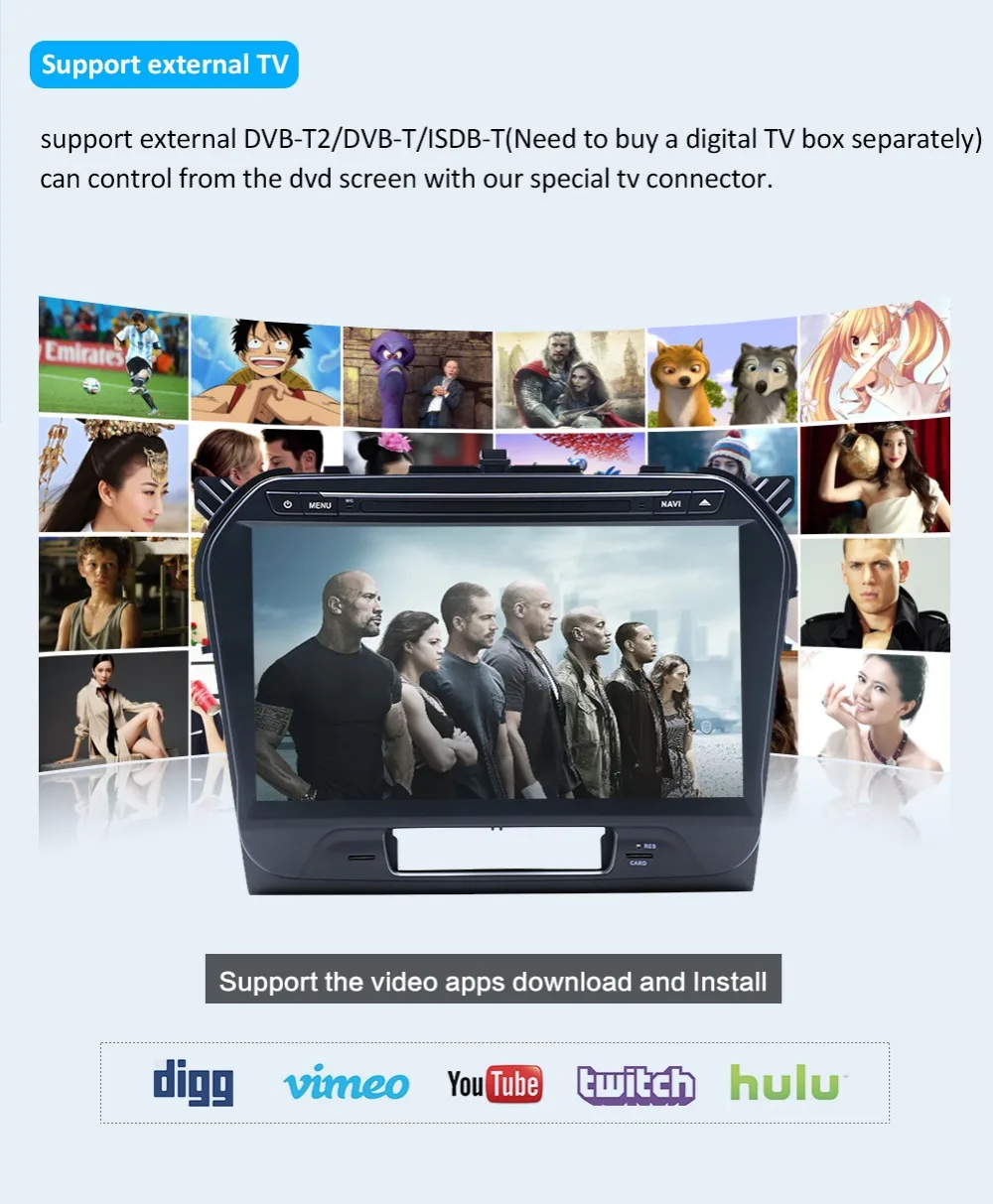 Clearance Bosion 2G+32G Android 9.0 Car DVD Player For Suzuki Vitara Radio Bluetooth 3/4G WiFi SWC 2 din car radio GPS Navigation System 22