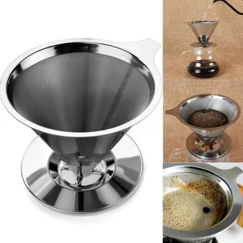 

Stainless Coffee Filter Coffee Dripper Pour Over Coffee Maker Fine Mesh Coffee Filter Diameter