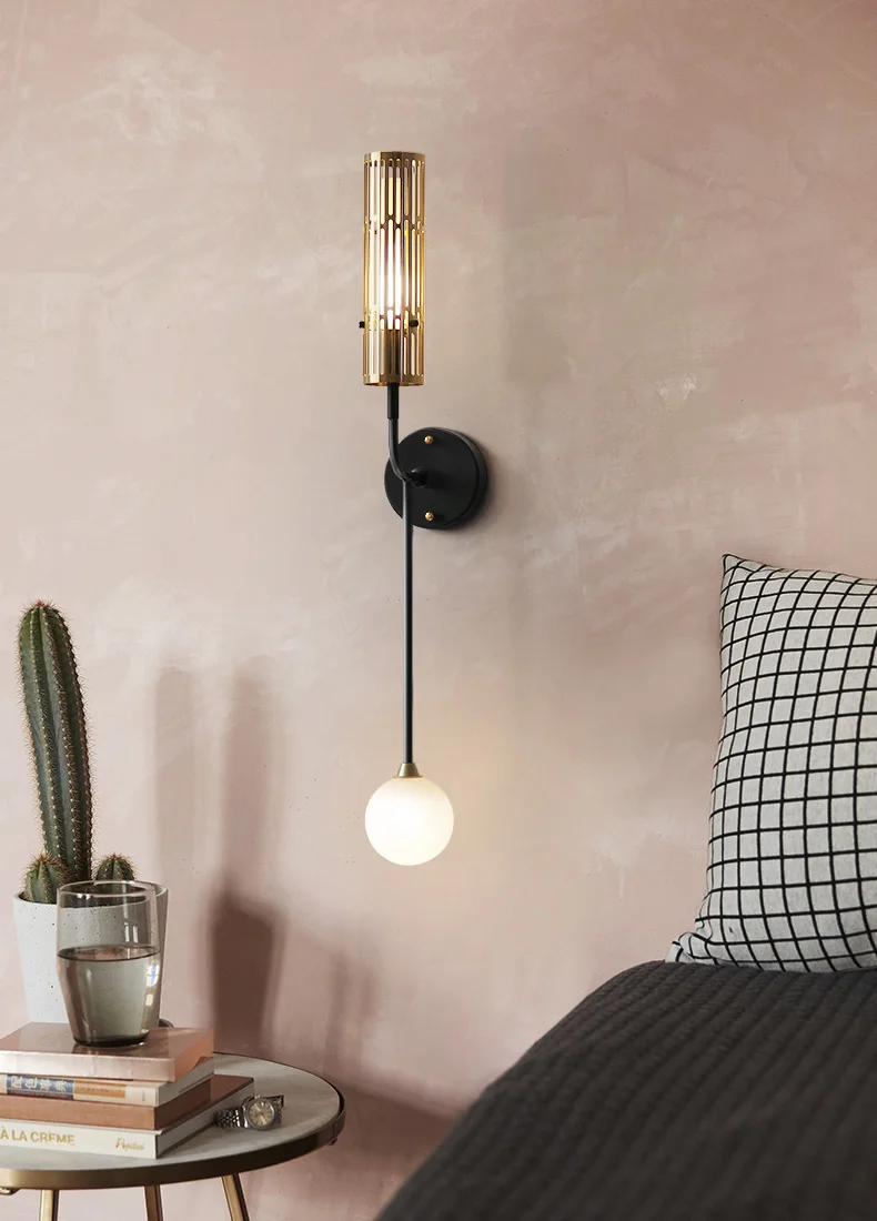 Настенный светильник в скандинавском стиле для гостиной Obi, роскошный зеркальный светильник, светильник для спальни, спальни, прикроватный настенный светильник, настенный светильник s