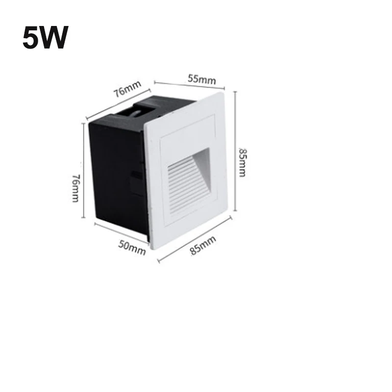 5w, iluminação para escada, pé, área externa, lâmpada de canto, 220v, 12v