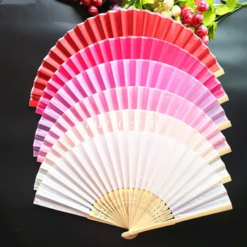 

[Auviderin] 70pcs Personalized Portable Wedding Fan Folding Fan for Birthday Party Gift 18colors Available