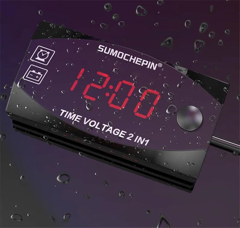 LED Automotive Car Electronic Clocks Watches Car LED Display Digital Clock Motorcycle Dashboard Clock For Car Motorcycle