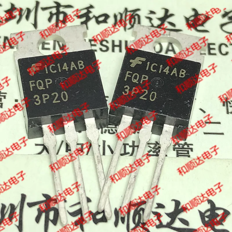 5 шт/FQP3P20 TO-220-2.8A-200 V