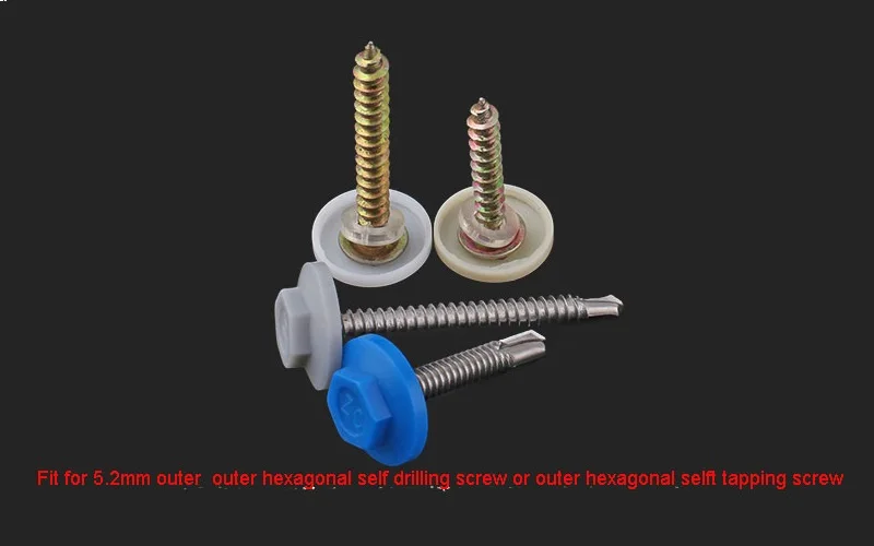 Outer hex hexagon Screw nut covers caps 6 (10)