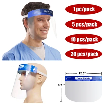 

Transparent Face Shield Protective Mask Anti-fog Anti-splash Face Shield Safety Transparent Protective Full Face Shield Mask