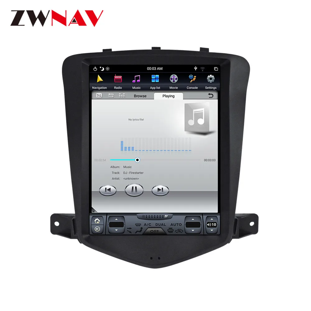 Android 9 64+ 4G Tesla с DSP Carplay автомобильный мультимедийный плеер для Chevrolet CRUZE 2008-2012 Авто Стерео gps навигация
