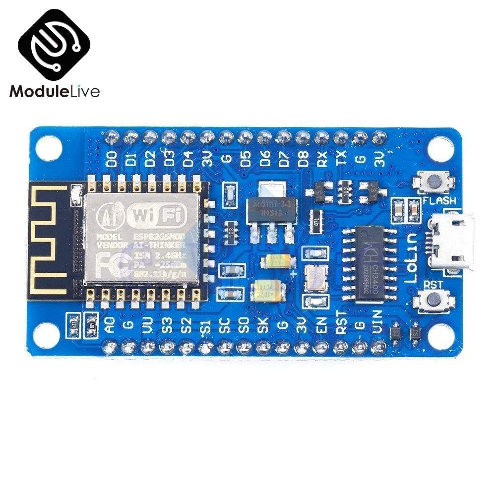 CH340G NodeMcu ESP8266 ESP-12F 4,5-9 в беспроводной модуль сетевой макетная плата USB IO порты PCB антенна wifi плата