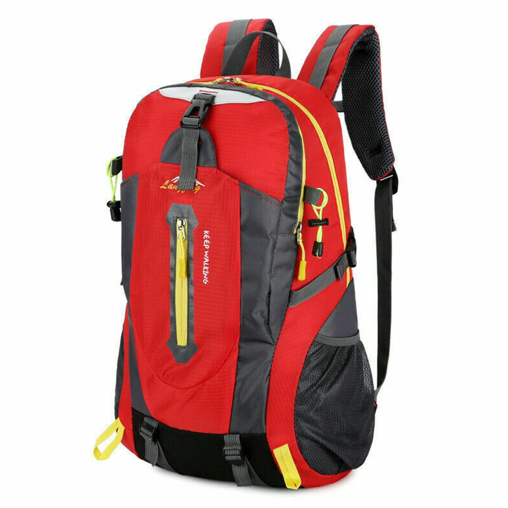 40л рюкзаки для активного отдыха, рюкзак для спорта, путешествий, альпинизма, кемпинга, походов, треккинга, рюкзак для путешествий, водонепроницаемые велосипедные сумки на плечо - Цвет: red1