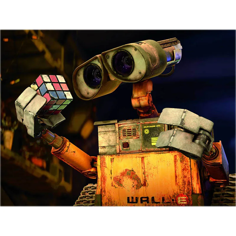 Мультяшная Алмазная вышивка робот полная дрель 5d Diy Алмазная вышивка WALL-E космическая Вышивка крестом горный хрусталь домашний декор художественный подарок A73