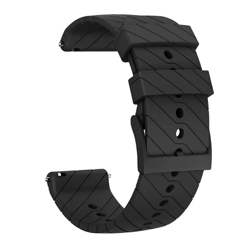BK Силиконовый сменный ремешок для часов мягкий спортивный ремешок для Suunto 9/9 Baro Watch - Цвет ремешка: BK