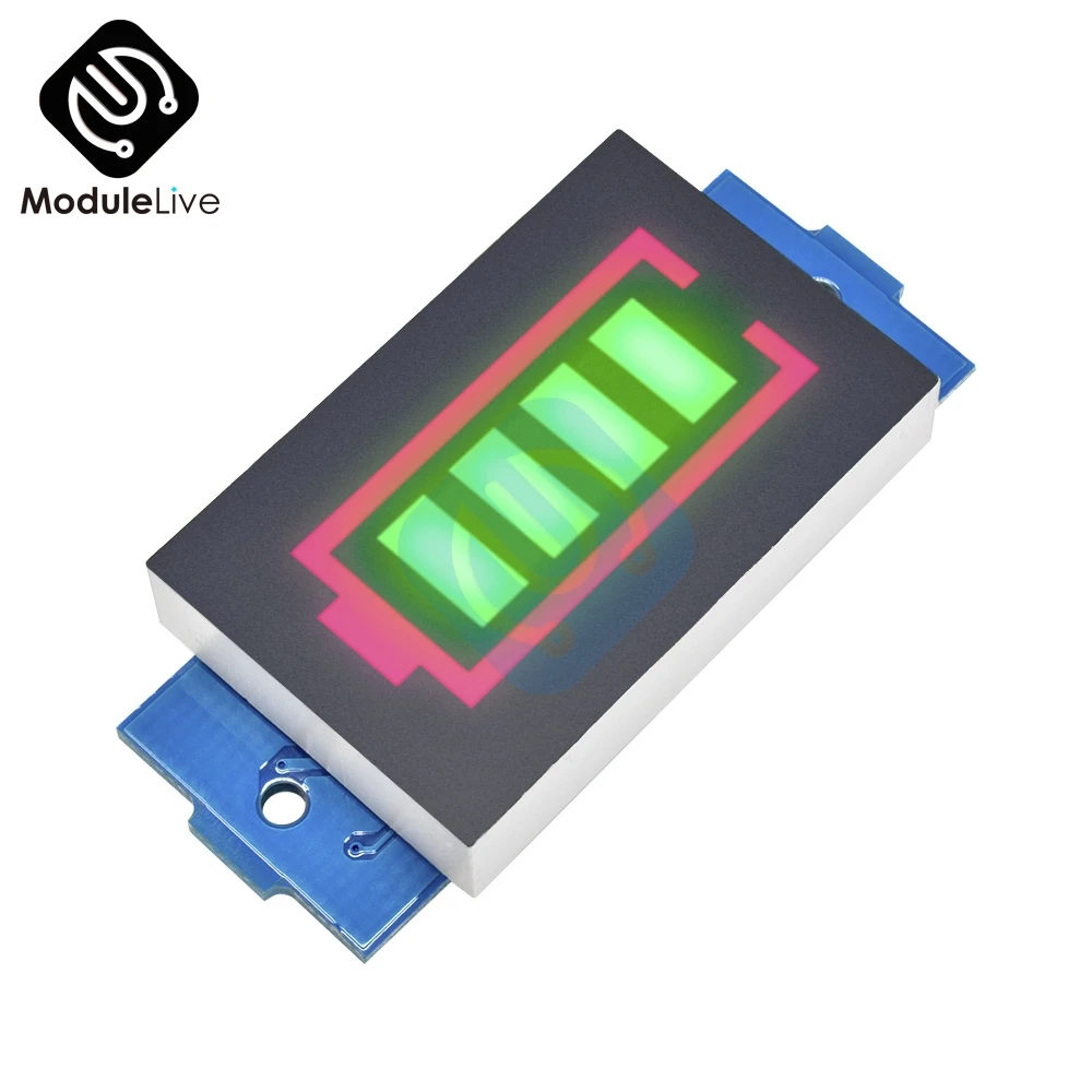 

3S 3 Series Lithium Battery Capacity Indicator Module Green Display Vehicle Battery Power Tester Tools