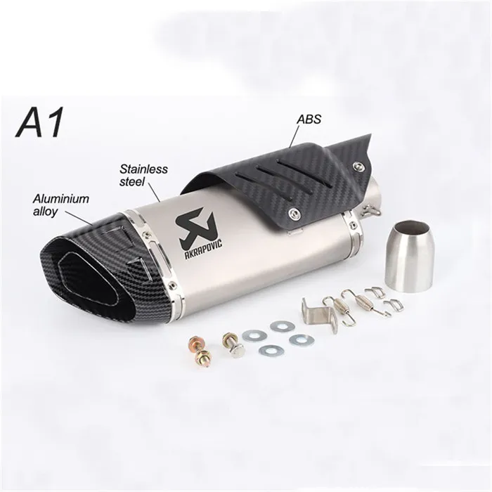 Мотоцикл выхлопная труба akrapovic глушитель выхлопной трубы Большой четыре угловых выхлопных газов с углеродным волокном Защитная крышка R6 ZX6R Z900 для мотокросса