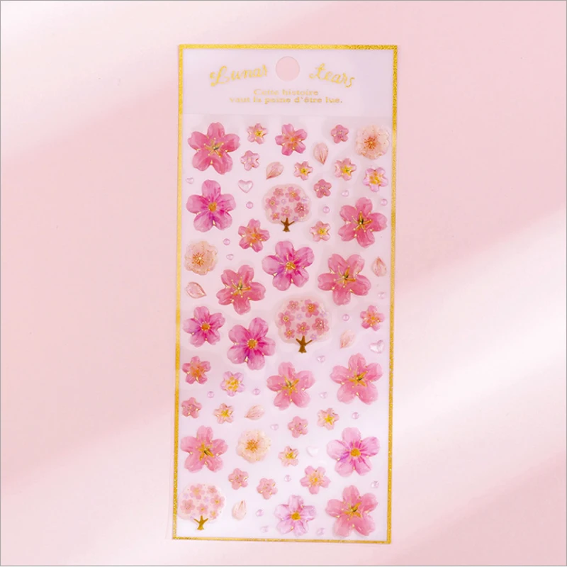 30 упаковок/партия, Хрустальная эпоксидная наклейка для девочек, серия вишневых цветов, пять вариантов наград, скрапбукинг, игрушки для детей - Цвет: c