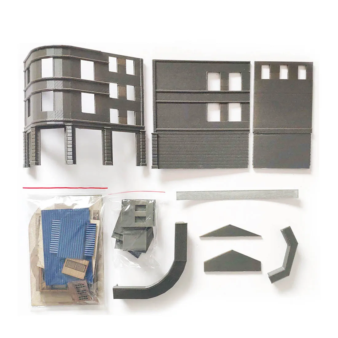 

16.5 x 13.5 x 9cm Sand Table Railway Train Scene Corner Grocery Assembly Model Kit Not Including Cars Other Building