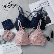 Сексуальный кружевной комплект с бюстгальтером, женское нижнее белье, комплект нижнего белья пуш-ап, сексуальные кружевные трусы, нижнее белье, чашка 3/4, 70B 75B 80B 85B