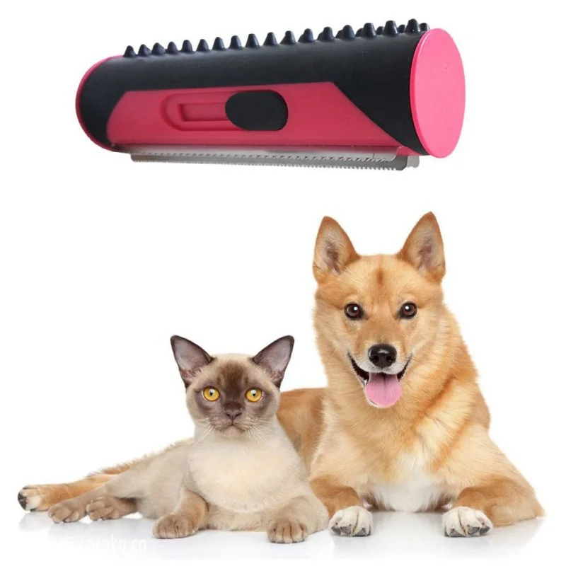 

Mini Hair Removal Comb for Dogs Cat Detangler Fur Trimming Dematting Deshedding Brush Grooming Tool1