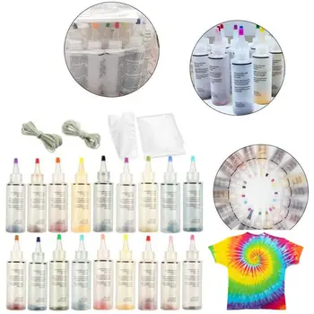 

10 Color Tie Dye Kit Kid Tie Dye Art Set One-Step Adults Fabrics Dye Paints Supplies Fashion Festival DIY Art Craft Gift