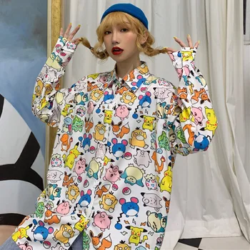 Long Harajuku Pokemon Shirt 5