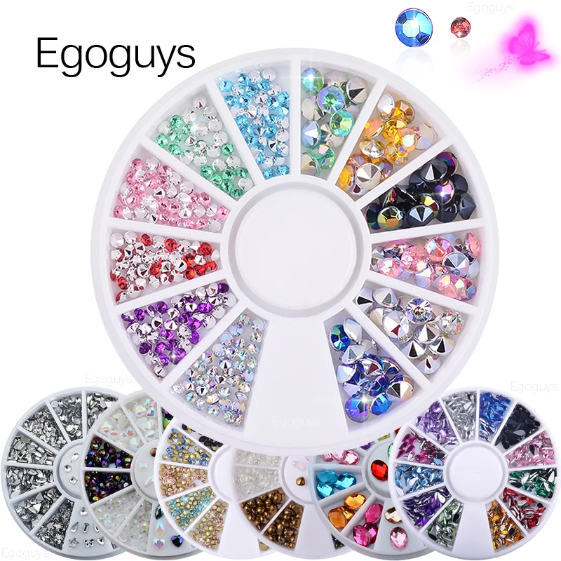 Mixed Color Crystal Nail Art Rhinestones Irregular Ab Strass Jewelry