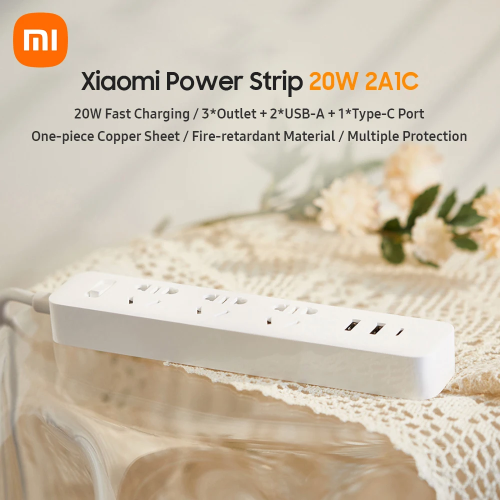 Xiaomi Mi 2A1C Power Strip 20W description image 5