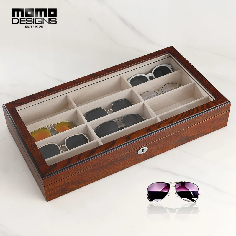 Sunglasses Case Wooden Glasses Case Portable Eyewear Case Glasses