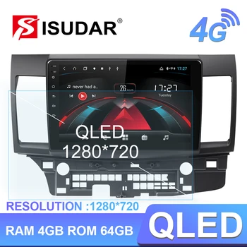 

Isudar H53 4G Android 1 Din Auto Radio For Mitsubishi/Lancer 2007-2012 Car Multimedia 8 Core RAM 4GB ROM 64GB GPS DVR Camera IPS