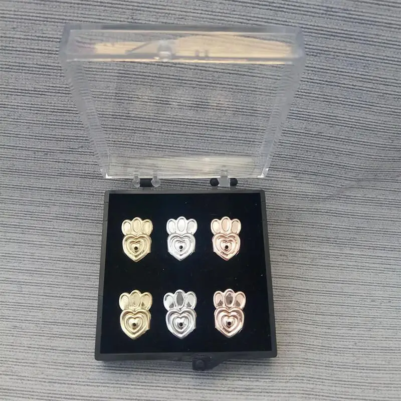 Стерлинговое Серебро 925 пробы, 3 пары, Bax Bear, серьги с задней частью, сердце, Лифтеры, прочно поддерживаются, гипоаллергенная бабочка, поднимается, сова, Корона - Цвет: 9