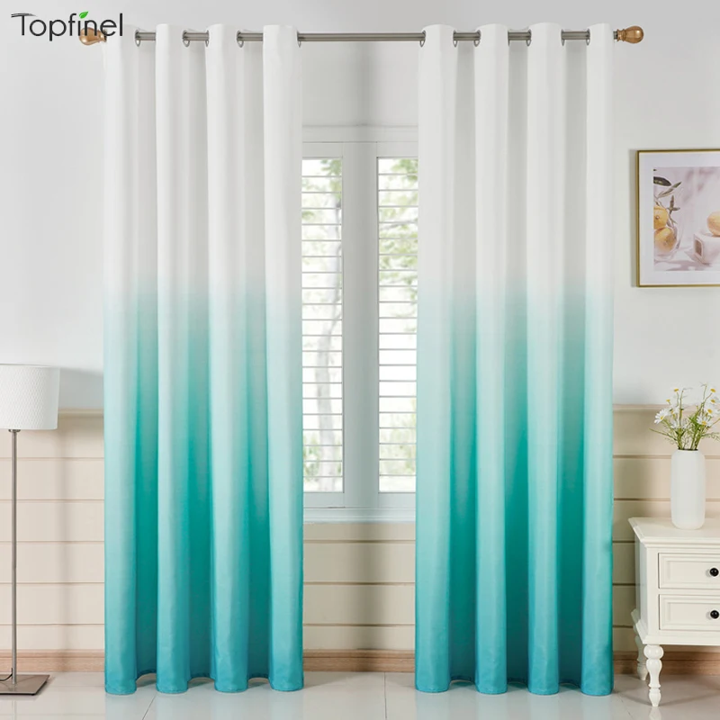 Gradient Birds Butterfly Blackout Curtains Living Room  Drapes Bedroom Window 