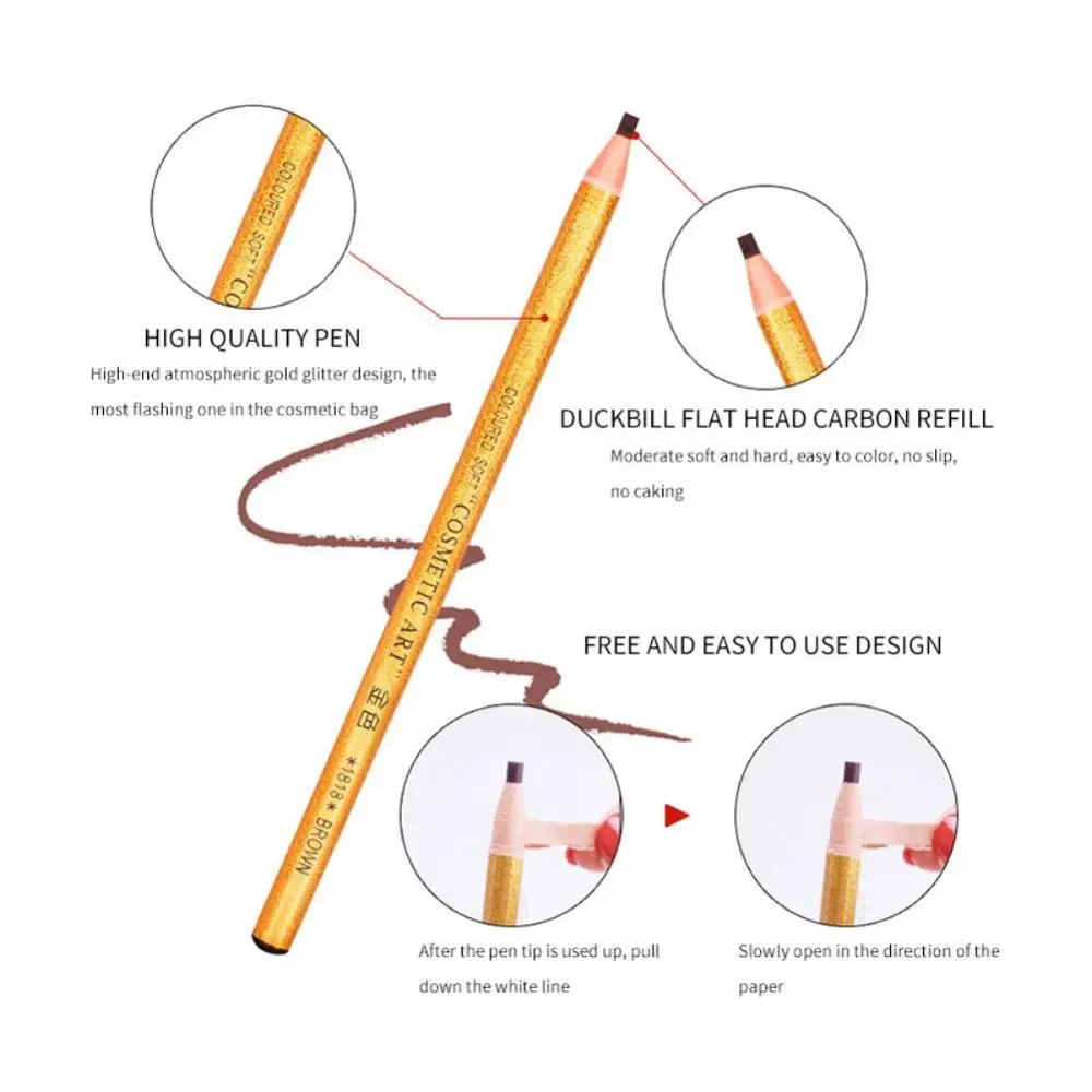Отшелушивающий карандаш для бровей 24 часа не тускнеет водостойкий стойкий легко окрашиваемый карандаш для бровей