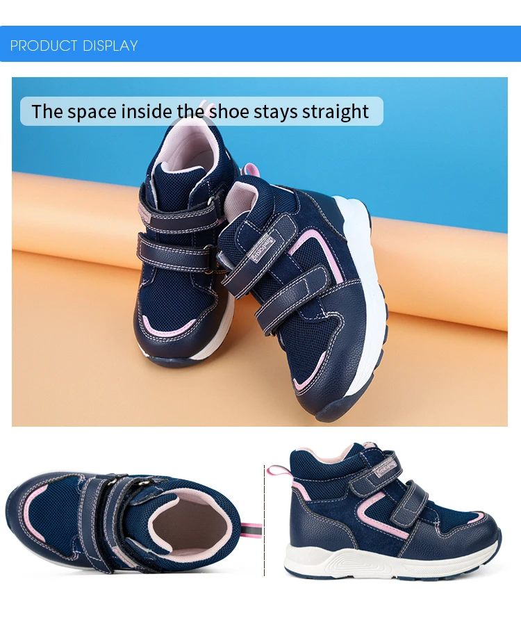 Princepard  Children's Sneakers Orthopedic Casual Shoes for Girl Kids New Autumn High Back with Corrective Ankle Support best leather shoes