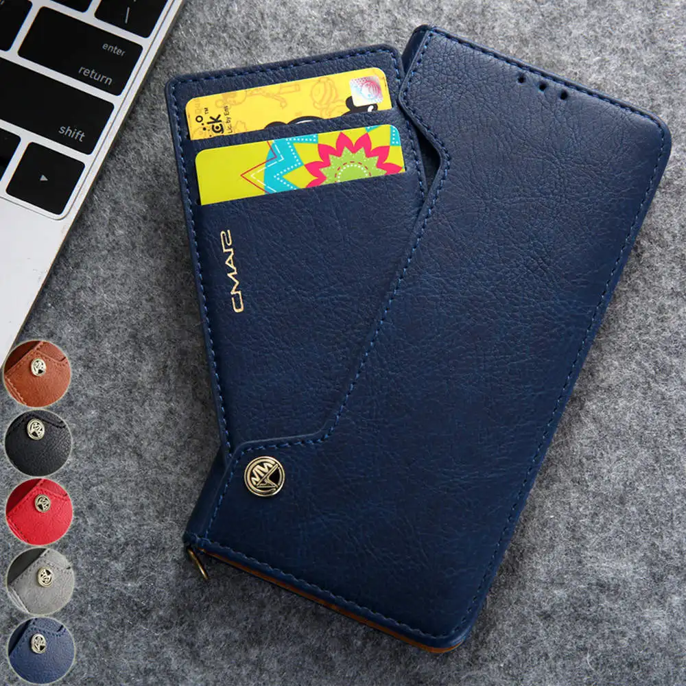 

Flip Cover case For New iPhone 11 Pro Max xs max Xr X 7 8 Plus Retro Leather Slidable Card Slots Holder Wallet Phone Case fundas