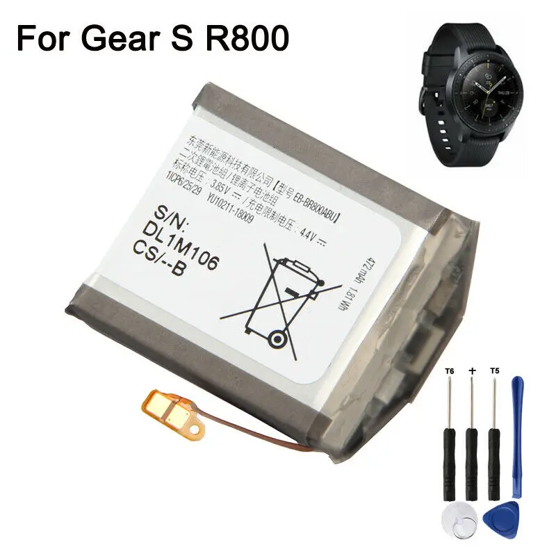 Батарея EB-BR800ABU для samsung Шестерни S4 SM-R800 SM-R805 SM-R810 Смарт-часы