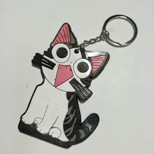Chi's Sweet Cat частный дом милый кот брелок маленький Игральный круг силикагель мягкий силконус двухсторонние подвески с ключиками Promot