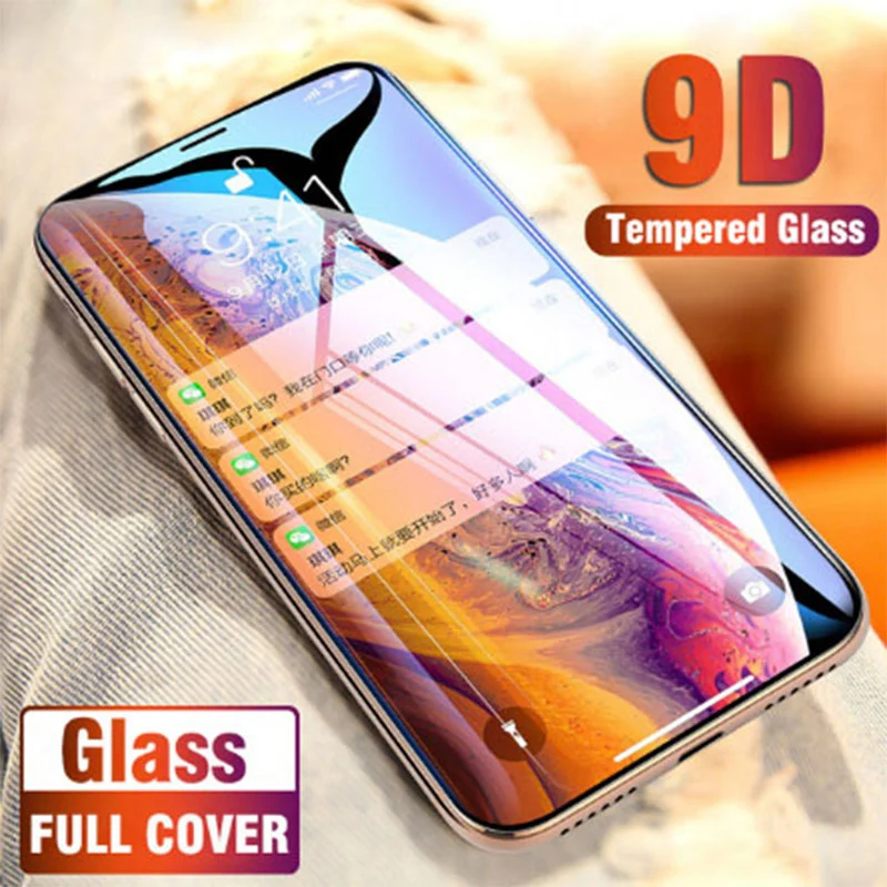 Закаленное защитное стекло с закругленными краями 9D для iPhone 7 8 6 6S Plus X XR XS Max |
