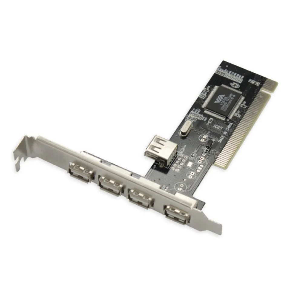 Внутренний 480 Мбит/с высокоскоростной PCI до 4+ 1 USB 2,0 адаптер плата расширения для настольных компьютеров видеокарта