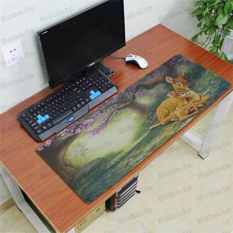 Babaite Лидер продаж Bambi клавиатуры резиновый коврик игровой коврик для мыши Настольный коврик большой коврик для мыши клавиатуры коврик