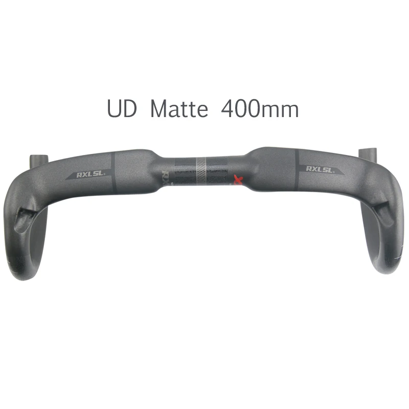 UD Matte 400mm Руль для шоссейного велосипеда RXL SL велосипедный руль 31,8 Черный UD/труба из углеродистого волокна 3K Матовая падения руль 400/420/440 мм шоссейный углеродный руль - Цвет: UD Matte 400mm