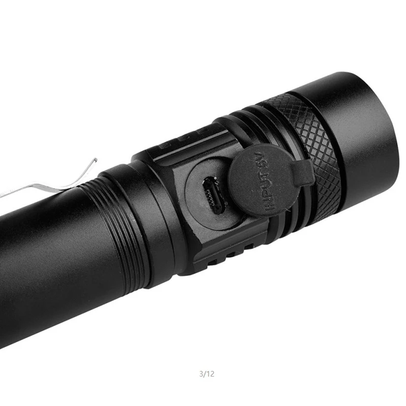 Mini Flashlight Outdoor Camping Flashlight 6000Lm T6 Led Flashlight Spotlight Waterproof Portable Flashlight With Battery